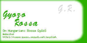 gyozo rossa business card